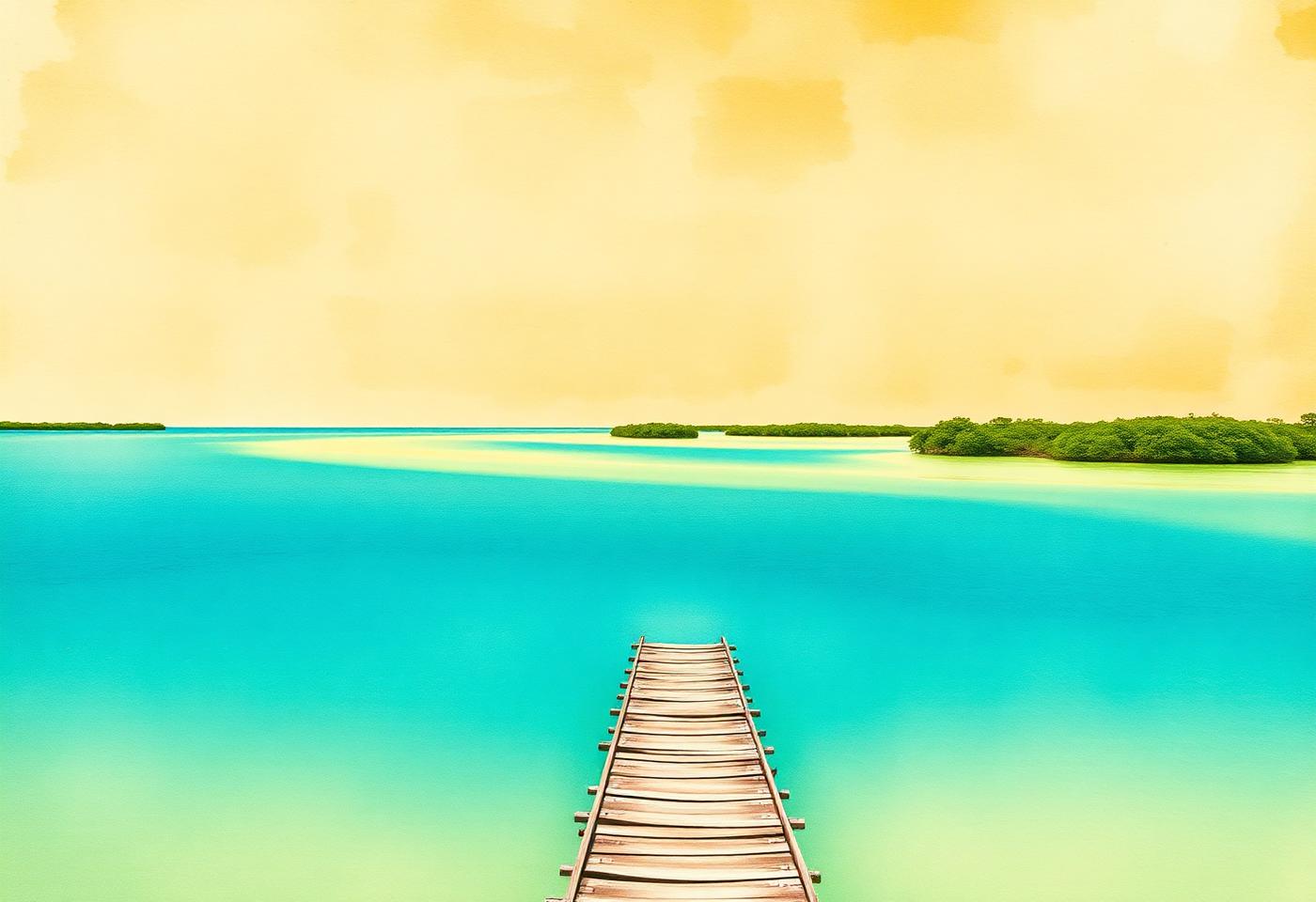 Laguna de los siete colores de Bacalar